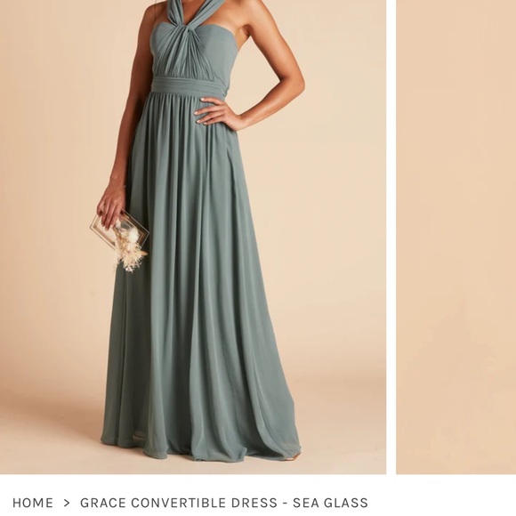 Birdy Grey / Grace Convertible Dress (with split) / Sea Glass / Large - Picture 3 of 11